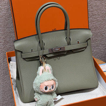 최고퀄 에르메스 올수공 버킨 30 세이지 토고 가죽 은장