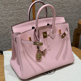 최고퀄 에르메스 올수공 버킨 25 Rose Sakura 스위프트 가죽 금장