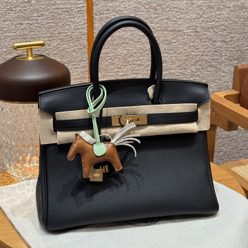 최고퀄 에르메스 올수공 버킨 30 Noir 토고 가죽 금장
