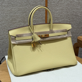 최고퀄 에르메스 올수공 버킨 30 Jaune Poussin 토고 가죽 금장