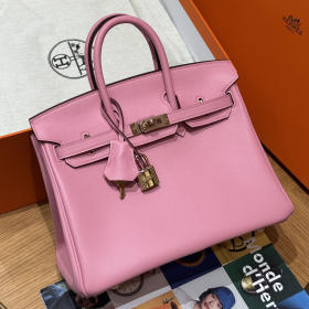 최고퀄 에르메스 올수공 버킨 25 Mauve 스위프트 가죽 로즈 골드