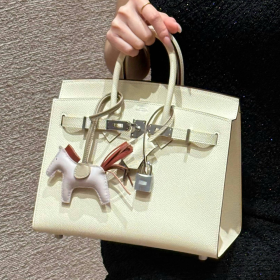 최고퀄 에르메스 올수공 버킨 25 Nata 엡송 셀리에 가죽 은장