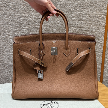 최고퀄 에르메스 올수공 버킨 35 Gold 토고 가죽 은장