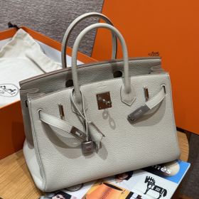 최고퀄 에르메스 올수공 버킨 30 Beton 토고 가죽 은장