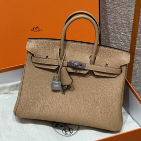최고퀄 에르메스 올수공 버킨 25 Chai 토고 가죽 은장