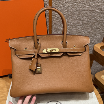 최고퀄 에르메스 올수공 버킨 30 Gold 엡송 Retourne 가죽 금장