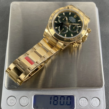 최고퀄 VS공장 롤렉스 데이토나 그린 다이얼 옐로우 골드 금통 40mm 116508