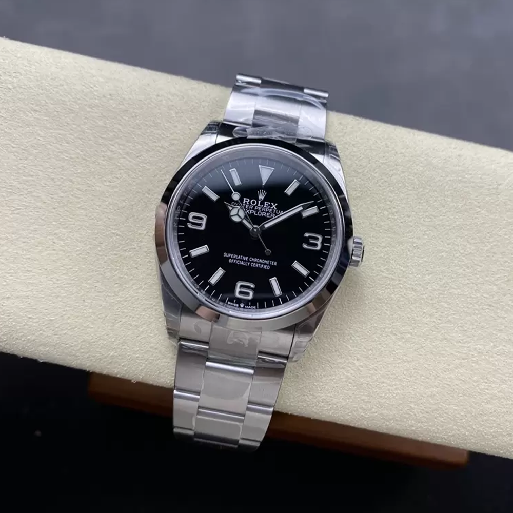 최고퀄 VS공장 롤렉스 익스플로러 블랙 다이얼 스틸 36mm 124270