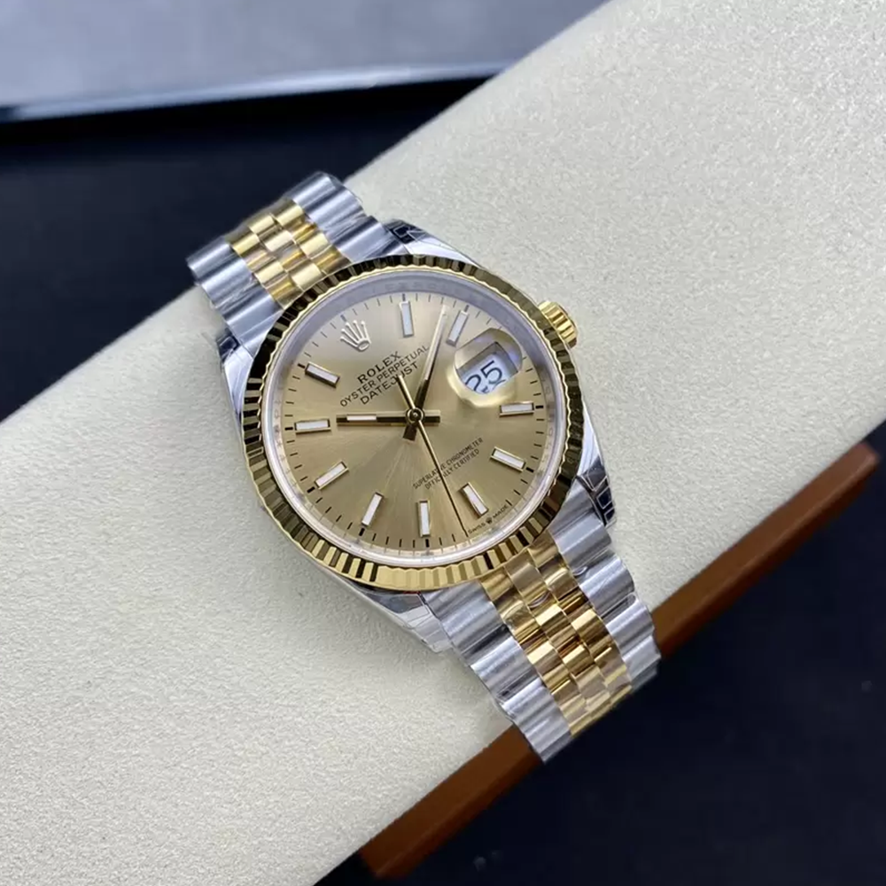 최고퀄 VS공장 롤렉스 데이저스트 샴폐인 다이얼 쥬빌레 옐로우 골드 콤비 36mm 126233