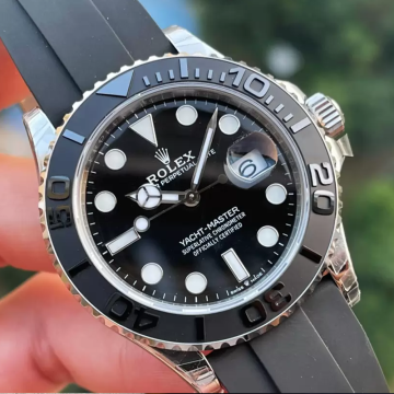 최고퀄 VS공장 롤렉스 요트마스터 블랙 다이얼 러버밴드 42mm 226659
