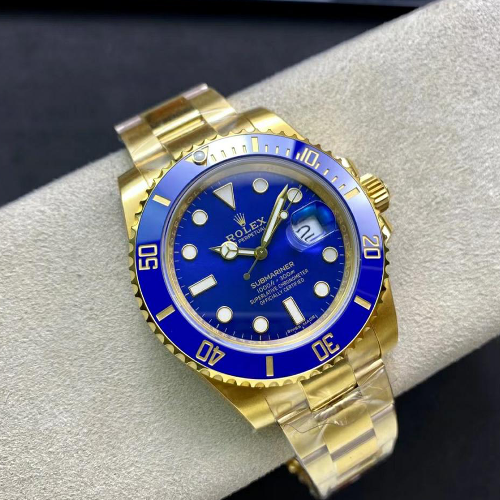 최고퀄 VS공장 롤렉스 서브마리너 블루 다이얼 옐로우 골드 금통 40mm 116618
