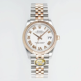 최고퀄 ARF공장 여성용 롤렉스 데이저스트 화이트 로만 다이얼 로즈골드 콤비 31mm 278271