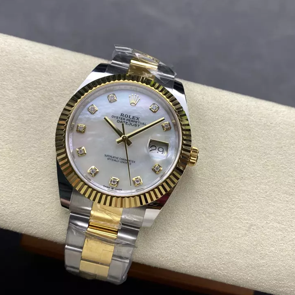 최고퀄 ARF공장 롤렉스 데이저스트 자개 10P 다이얼 옐로우 골드 오이스터 콤비 41mm 126333