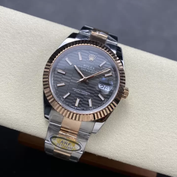 최고퀄 ARF공장 롤렉스 데이저스트 모티프 그레이 다이얼 로즈 골드 오이스터 콤비 41mm 126331
