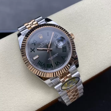 최고퀄 ARF공장 롤렉스 데이저스트 윔블던 다이얼 로즈 골드 쥬빌레 콤비 41mm 126331
