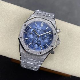 최고퀄 DD공장 오데마피게 로얄오크 크로노 그래프 블루 다이얼 화이트 프로스트 골드 금통 41mm 26240