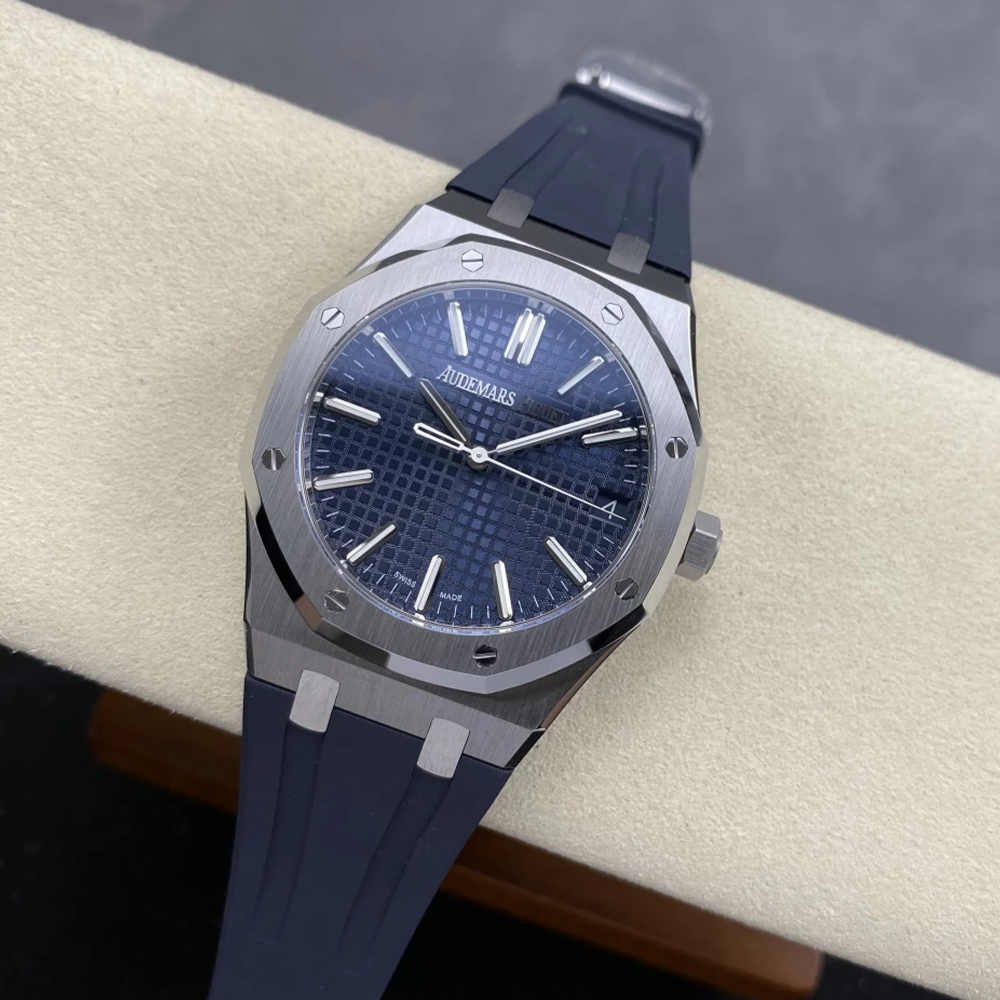 최고퀄 DD공장 오데마피게 로얄오크 블루 다이얼 러버밴드 41mm 15510