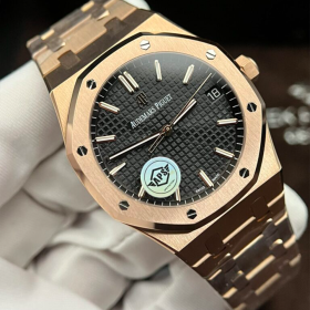 최고퀄 APS공장 오데마피게 로얄오크 블랙 다이얼 로즈골드 금통 41mm 15500