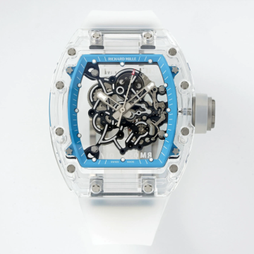 최고퀄 소닉공장 리차드밀 부바왓슨 크리스탈 케이스 투명 러버밴드 RM-055