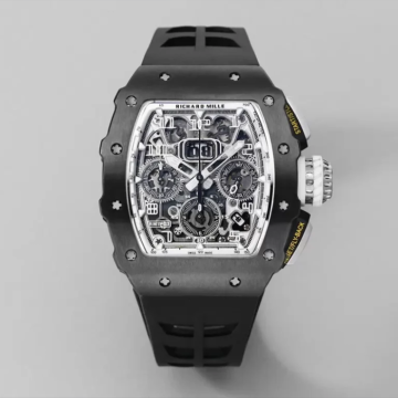 최고퀄 KV공장 리차드밀 맥라렌 플라이백 크로노그래프 티타늄 케이스 블랙 러버밴드 RM11-03