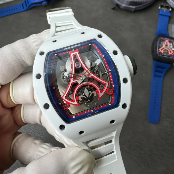최고퀄 RM공장 리차드밀 RM52-03 PSG 투르비용 에디션 화이트 세라믹 케이스