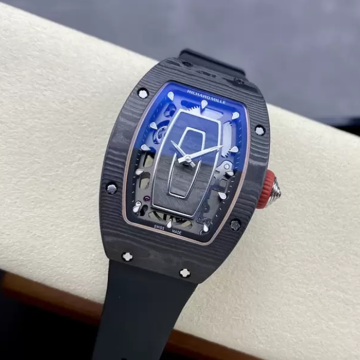 최고퀄 G+공장 리차드밀 RM07-01 블랙 카본 블랙 러버밴드