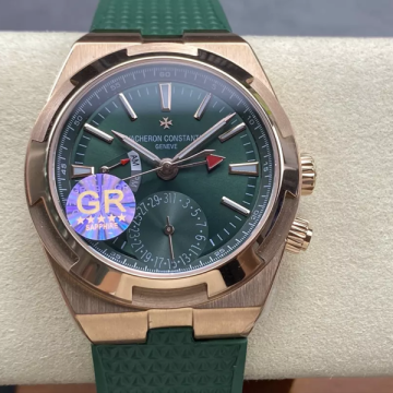 GR공장 바쉐론 콘스탄틴 오버시즈 듀얼타임 그린 다이얼 러버밴드 7920