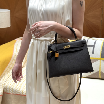 최고퀄 에르메스 올수공 켈리 25 Ebene 엡송 가죽 금장