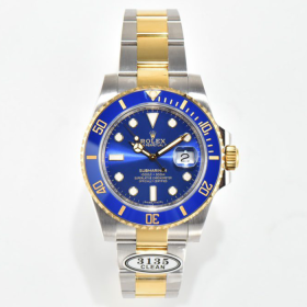 최고퀄 클린공장 롤렉스 서브마리너 청판 다이얼 옐로우 골드 콤비 40mm 116613