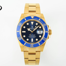 최고퀄 EW공장 롤렉스 신형 서브마리너 청판 다이얼 옐로우 골드 금통 41mm 126618