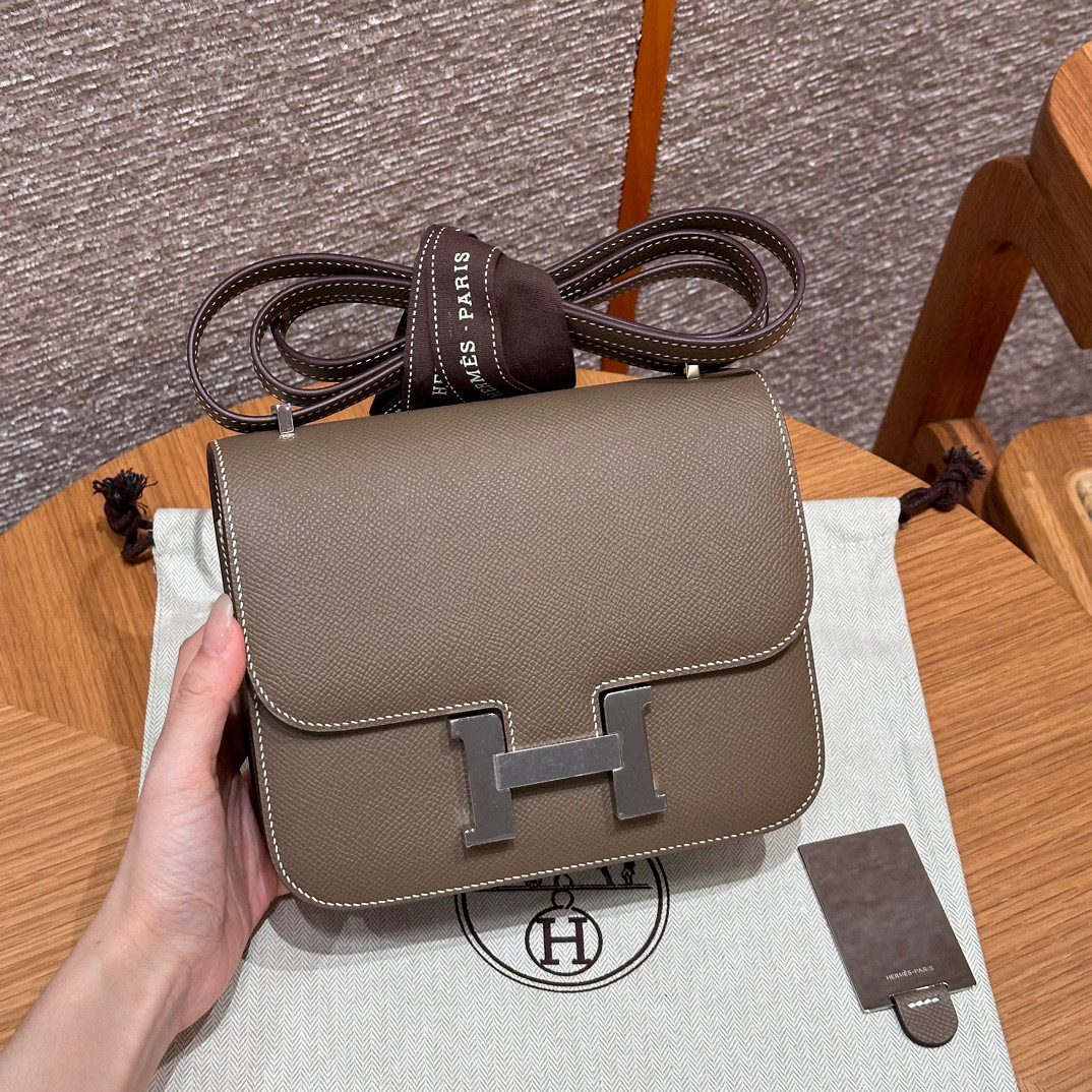 최고퀄 올수공 에르메스 콘스탄스 19 에토프 엡송 가죽 실버 하드웨어