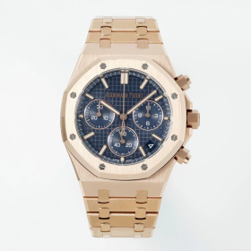 최고퀄 DD공장 오데마피게 로얄오크 크로노 그래프 블루 다이얼 로즈골드 금통 41mm 26240