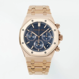 최고퀄 DD공장 오데마피게 로얄오크 크로노 그래프 블루 다이얼 로즈골드 금통 41mm 26240
