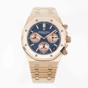 최고퀄 DD공장 오데마피게 로얄오크 크로노 그래프 블루 다이얼 로즈골드 금통 41mm 26240