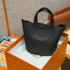 최고퀄 올수공 에르메스 인 더 루프 18 블랙 클레망스 가죽 골드 하드웨어