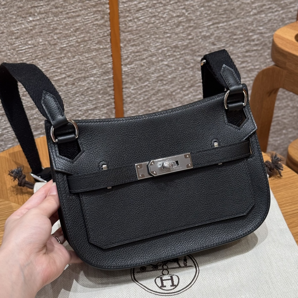 최고퀄 올수공 에르메스 집시에르 미니 블랙 에버컬러 가죽 실버 하드웨어