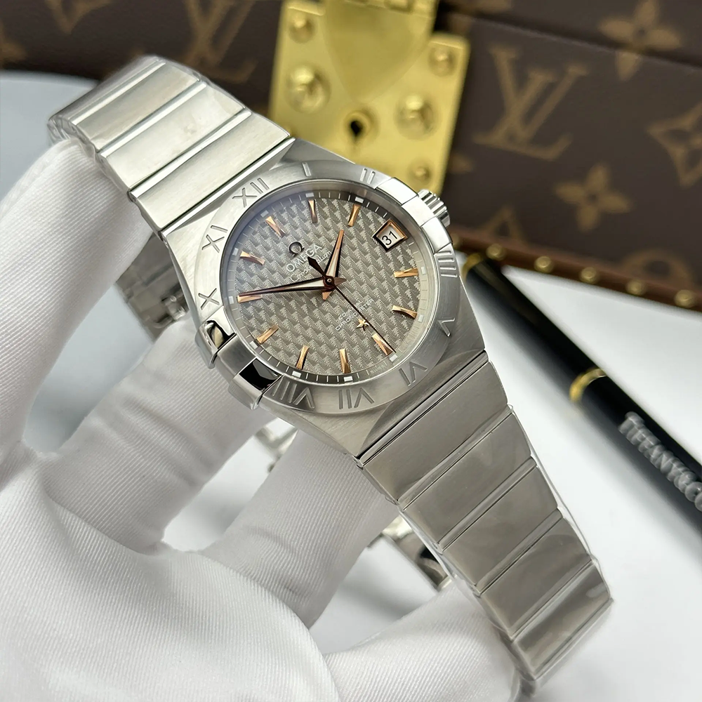 최고퀄 오메가 컨스텔레이션 코-액시얼 크로노미터 그레이 다이얼 38mm