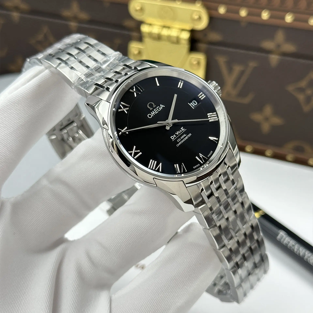 최고퀄  오메가 드 빌 코-액시얼 크로노미터 블랙 다이얼 41mm