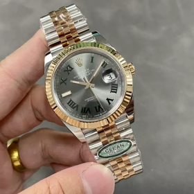 최고퀄 클린공장 롤렉스 데이저스트 36mm 윔블던 다이얼 로즈골드 콤비 126233