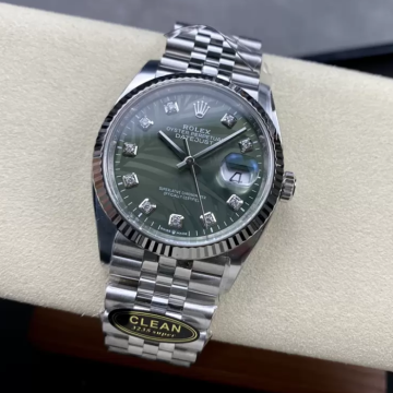 최고퀄 클린공장 롤렉스 데이저스트 팜모티브 10P 다이얼 36mm 쥬빌레 126234