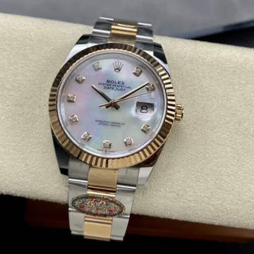 최고퀄 클린공장 롤렉스 데이저스트 41mm 자개 8P 다이얼 로즈골드 콤비 오이스터 126331