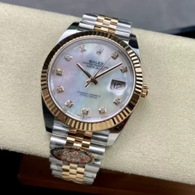 최고퀄 클린공장 롤렉스 데이저스트 41mm 자개 8P 다이얼 로즈골드 콤비 126331