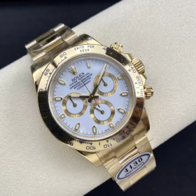 최고퀄 클린공장 롤렉스 데이토나 화이트 인덱스 다이얼 옐로우 골드 금통 116508