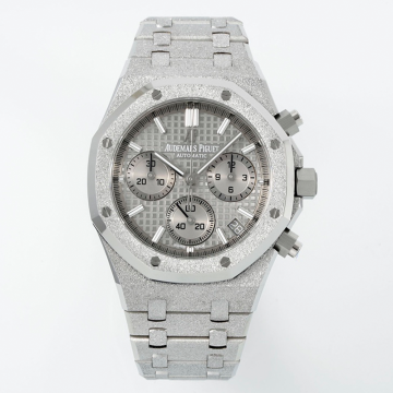 최고퀄 APS공장 오데마피게 로얄오크 크로노그래프 그레이 다이얼 프로스트 골드 금통 41mm 26240