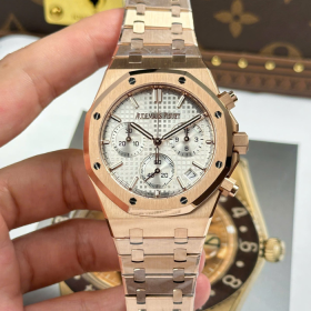 최고퀄 APS공장 오데마피게 로얄오크 크로노그래프 화이트 다이얼 41mm 26240 RG