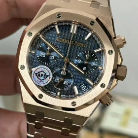 최고퀄 APS공장 오데마피게 로얄오크 크로노그래프 청판 다이얼 41mm 26240 RG