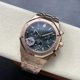 최고퀄 APS공장 오데마피게 로얄오크 크로노그래프 그린 다이얼 41mm 26240 RG