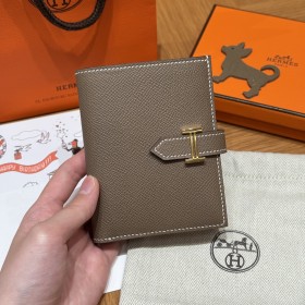 최고퀄 올수공 에르메스 베안 2단 반지갑 에토프 엡송 가죽 금장