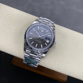 최고퀄 RC공장 롤렉스 데이데이트 그레이 다이얼 화이트 골드 금통 40mm 228236