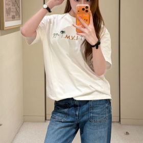 최고퀄 루이비통의 LV x 다즐링 리미티드 엠브로이더드 반팔 티셔츠